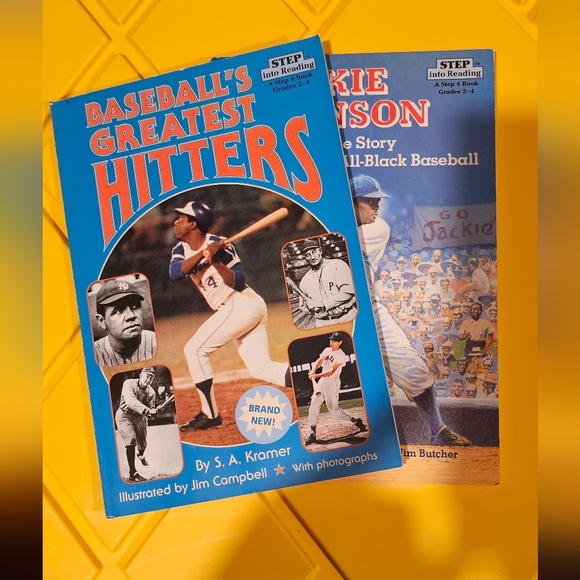 Baseball's Greatest Hitters and Jackie Robinson Book Set - Picture 2 of 2